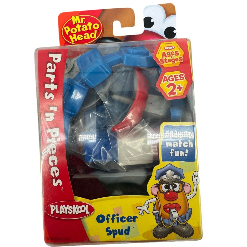 Mr Potato Head Officer Spud Accessory Set OS Blue Police Parts 2007 Vintage